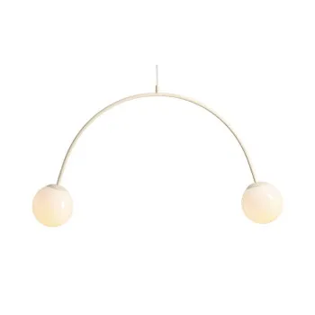 Aldex Una krém-fehér függesztett lámpa (ALD-1116H9) E14 2 izzós IP20