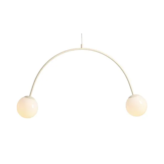 Aldex Una krém-fehér függesztett lámpa (ALD-1116H9) E14 2 izzós IP20