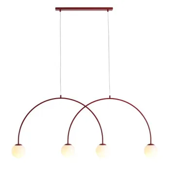 Aldex Una piros-fehér függesztett lámpa (ALD-1116L15_L) E14 4 izzós IP20