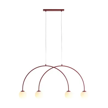 Aldex Una piros-fehér függesztett lámpa (ALD-1116L15_S) E14 4 izzós IP20