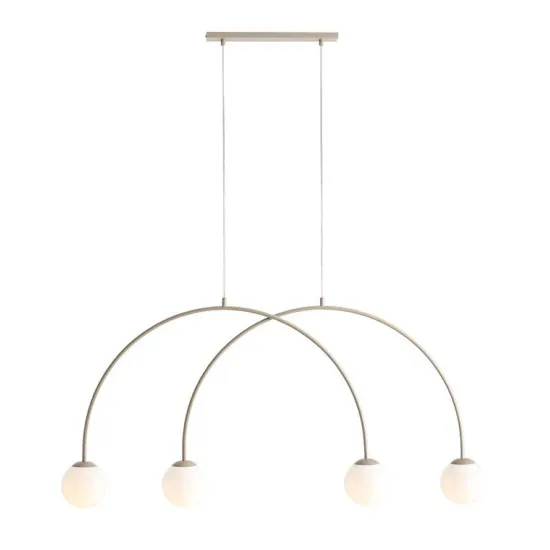 Aldex Una bézs-fehér függesztett lámpa (ALD-1116L17_S) E14 4 izzós IP20