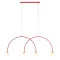 Aldex Una piros-fehér függesztett lámpa (ALD-1116L19_L) E14 4 izzós IP20