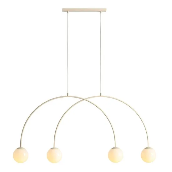 Aldex Una krém-fehér függesztett lámpa (ALD-1116L9_S) E14 4 izzós IP20