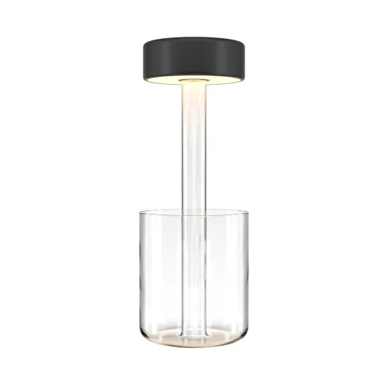 Maytoni AI Collaboration átlátszó-fekete hordozható LED asztali lámpa (MAY-MOD229TL-L3B3K1) LED 1 izzós IP20