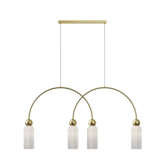 Maytoni Antic arany-szürke függesztett lámpa (MAY-MOD302PL-04W) E14 4 izzós IP20