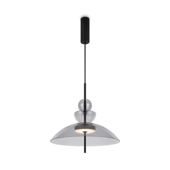 Maytoni Bangkok fekete-szürke LED függesztett lámpa (MAY-MOD185PL-L11B3K3) LED 1 izzós IP20