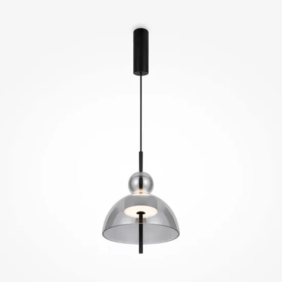 Maytoni Bangkok fekete-szürke LED függesztett lámpa (MAY-MOD185PL-L6B3K4) LED 1 izzós IP20