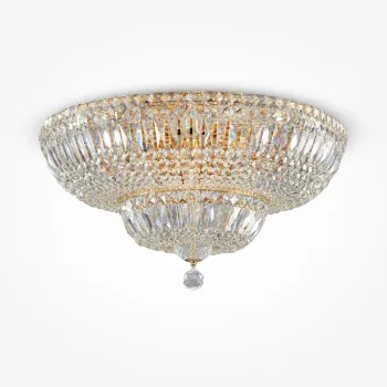 Maytoni Basfor arany-átlátszó kristály mennyezeti lámpa (MAY-DIA100-CL-16-G) E14 16 IP20