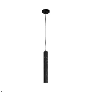 Maytoni Basic Texture fekete LED függesztett lámpa (MAY-MOD461PL-L5BK) LED 1 izzós IP20