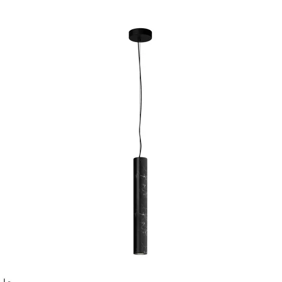 Maytoni Basic Texture fekete LED függesztett lámpa (MAY-MOD461PL-L5BK) LED 1 izzós IP20