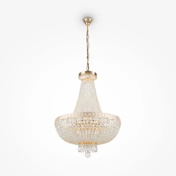 Maytoni Bella arany-átlátszó kristály függesztett lámpa (MAY-DIA750-TT50-WG) E14 8 IP20