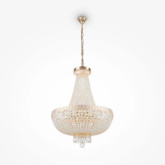 Maytoni Bella arany-átlátszó kristály függesztett lámpa (MAY-DIA750-TT50-WG) E14 8 IP20
