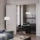 Maytoni Bergamo fekete-átlátszó függesztett lámpa (MAY-MOD613PL-05W1) E27 5 izzós IP20
