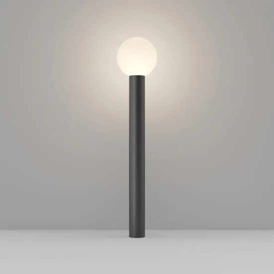 Maytoni Bold fekete-fehér kültéri állólámpa (MAY-O598FL-01B) E27 1 izzós IP54