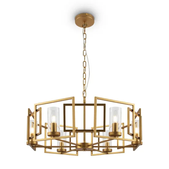 Maytoni Bowi arany-átlátszó függesztett lámpa (MAY-H009PL-06G) E14 6 izzós  IP20