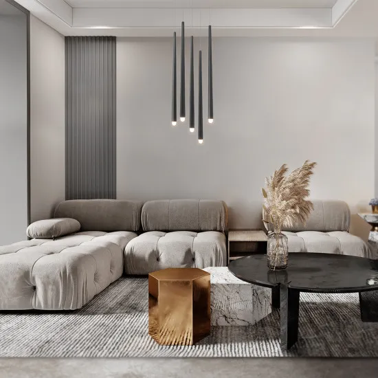 Maytoni Cascade fekete LED kristály függesztett lámpa (MAY-MOD132PL-L30BK) LED 1 izzós IP20