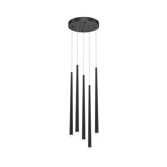 Maytoni Cascade fekete LED kristály függesztett lámpa (MAY-MOD132PL-L30BK) LED 1 izzós IP20
