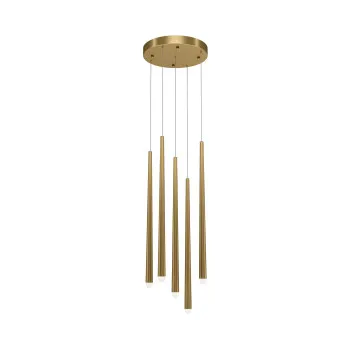 Maytoni Cascade sárgaréz LED kristály függesztett lámpa (MAY-MOD132PL-L30BSK) LED 1 izzós IP20