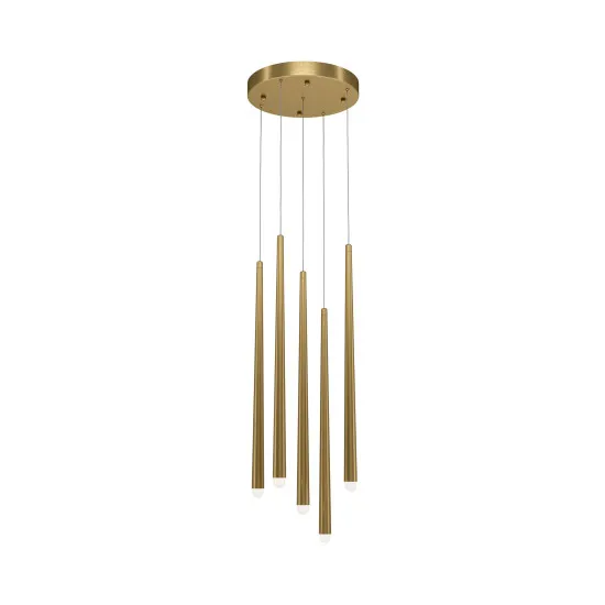 Maytoni Cascade sárgaréz LED kristály függesztett lámpa (MAY-MOD132PL-L30BSK) LED 1 izzós IP20