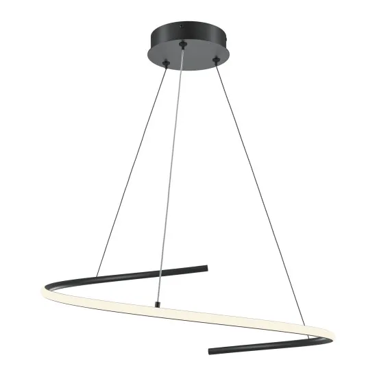 Maytoni Curve fekete-fehér LED függesztett lámpa (MAY-MOD242PL-L33BK) LED 1 izzós IP20