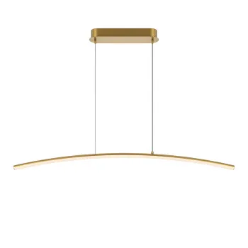 Maytoni Curve sárgaréz-fehér LED függesztett lámpa (MAY-MOD243PL-L18BSK) LED 1 izzós IP20