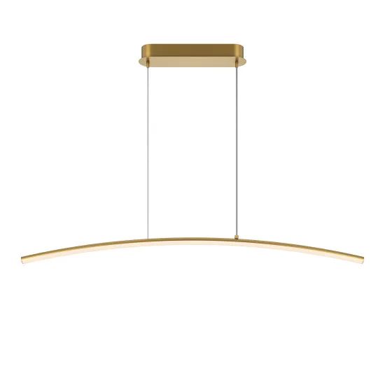 Maytoni Curve sárgaréz-fehér LED függesztett lámpa (MAY-MOD243PL-L18BSK) LED 1 izzós IP20