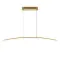 Maytoni Curve sárgaréz-fehér LED függesztett lámpa (MAY-MOD243PL-L18BSK) LED 1 izzós IP20