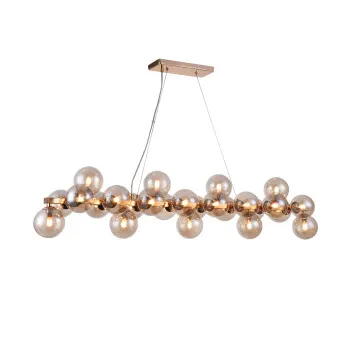 Maytoni Dallas borostyán-átlátszó függesztett lámpa (MAY-MOD547PL-25G) G9 25 izzós IP20