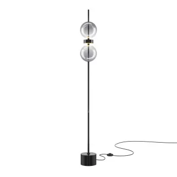Maytoni Double Moon fekete-szürke LED állólámpa (MAY-MOD478FL-L15B3K) LED 1 izzós IP20