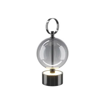 Maytoni Double Moon fekete-szürke LED újratölthető lámpa (MAY-MOD478RL-L3B3K) LED 1 izzós IP20