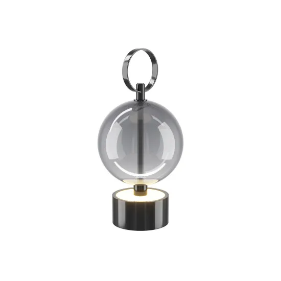 Maytoni Double Moon fekete-szürke LED újratölthető lámpa (MAY-MOD478RL-L3B3K) LED 1 izzós IP20