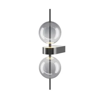 Maytoni Double Moon fekete-szürke LED fali lámpa (MAY-MOD478WL-L8B3K) LED 1 izzós IP20