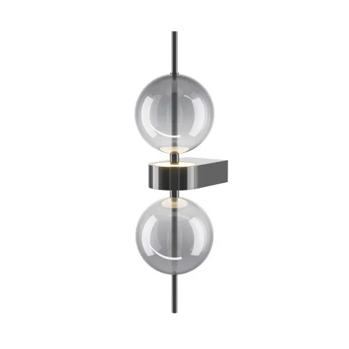 Maytoni Double Moon fekete-szürke LED fali lámpa (MAY-MOD478WL-L8B3K) LED 1 izzós IP20