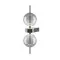 Maytoni Double Moon fekete-szürke LED fali lámpa (MAY-MOD478WL-L8B3K) LED 1 izzós IP20