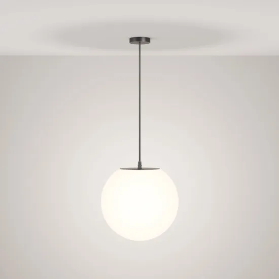 Maytoni Erda fekete-fehér kültéri függesztett lámpa (MAY-O594PL-01B) E27 1 izzós IP54