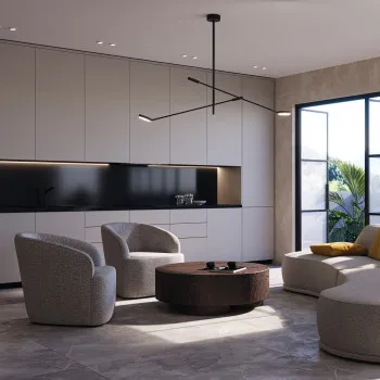 Maytoni Fad fekete LED mennyezeti lámpa (MAY-MOD070CL-L15B3K1) LED 1 izzós IP20