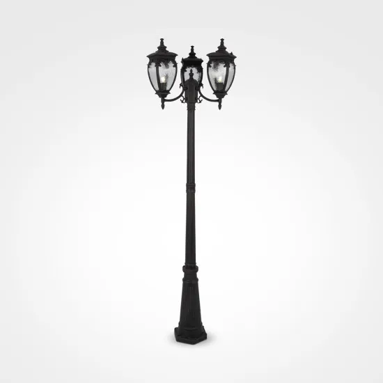 Maytoni Fleur bronz-átlátszó kültéri állólámpa (MAY-O414FL-03BZ) E27 1 izzós IP44