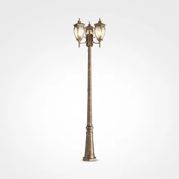 Maytoni Fleur antik arany-átlátszó kültéri állólámpa (MAY-O414FL-03GB) E27 1 izzós IP44