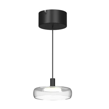 Maytoni Float fekete-átlátszó LED függesztett lámpa (MAY-MOD498PL-L13BK) LED 1 izzós IP20