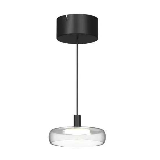 Maytoni Float fekete-átlátszó LED függesztett lámpa (MAY-MOD498PL-L13BK) LED 1 izzós IP20