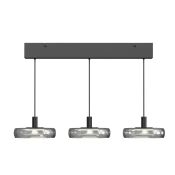 Maytoni Float fekete-átlátszó LED függesztett lámpa (MAY-MOD498PL-L25BK1) LED 3 izzós IP20