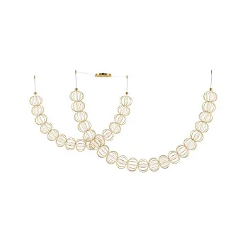 Maytoni Golden Cage arany LED függesztett lámpa (MAY-MOD216PL-L55G3K) LED 1 izzós IP20