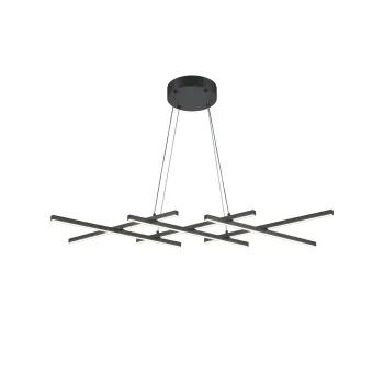 Maytoni Halo fekete-fehér LED függesztett lámpa (MAY-MOD244PL-L50BK) LED 1 izzós IP20
