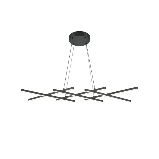 Maytoni Halo fekete-fehér LED függesztett lámpa (MAY-MOD244PL-L50BK) LED 1 izzós IP20