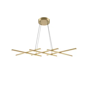Maytoni Halo sárgaréz-fehér LED függesztett lámpa (MAY-MOD244PL-L50BSK) LED 1 izzós IP20