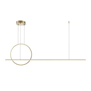 Maytoni Halo sárgaréz-fehér LED függesztett lámpa (MAY-MOD247PL-L49BSK) LED 1 izzós IP20