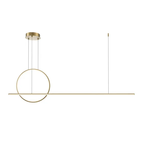 Maytoni Halo sárgaréz-fehér LED függesztett lámpa (MAY-MOD247PL-L49BSK) LED 1 izzós IP20