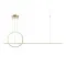 Maytoni Halo sárgaréz-fehér LED függesztett lámpa (MAY-MOD247PL-L49BSK) LED 1 izzós IP20