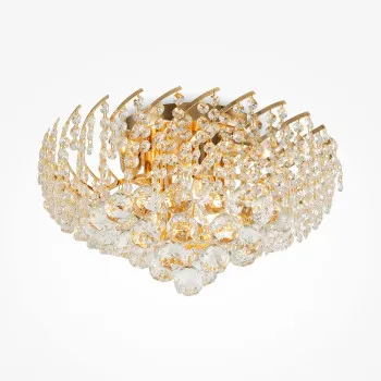 Maytoni Karolina arany-átlátszó kristály mennyezeti lámpa (MAY-DIA120-06-G) E14 6 IP20