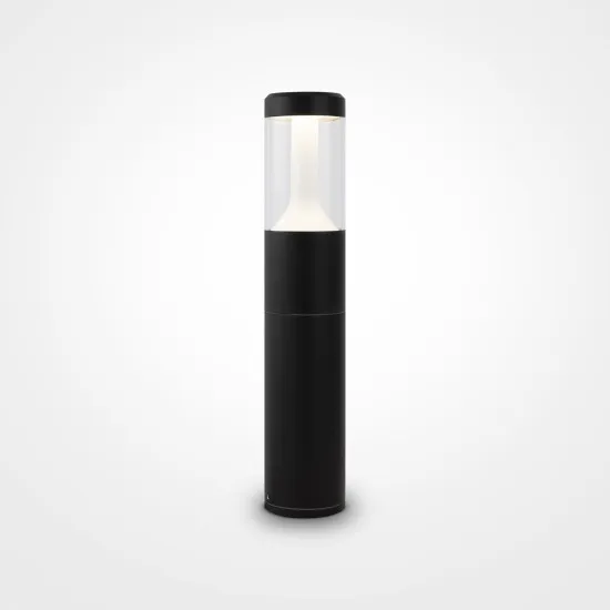 Maytoni Koln fekete-átlátszó kültéri LED állólámpa (MAY-O590FL-L8B4K) LED 1 izzós IP54